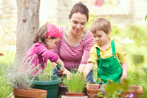 Reusable garden items prepared for charity donation